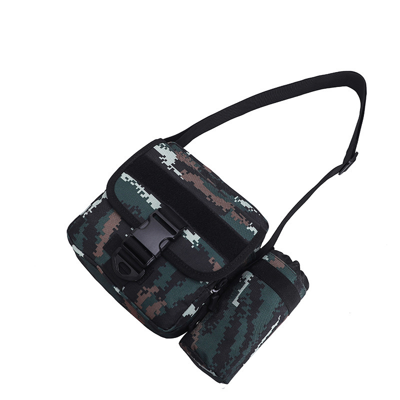 Bolsa crossbody USB destacável Bolsa de ombro masculina camuflada de grande capacidade 