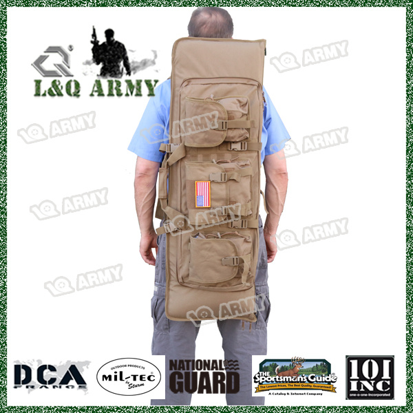 Bolsa de arma macia para rifle militar duplo ao ar livre de luxo