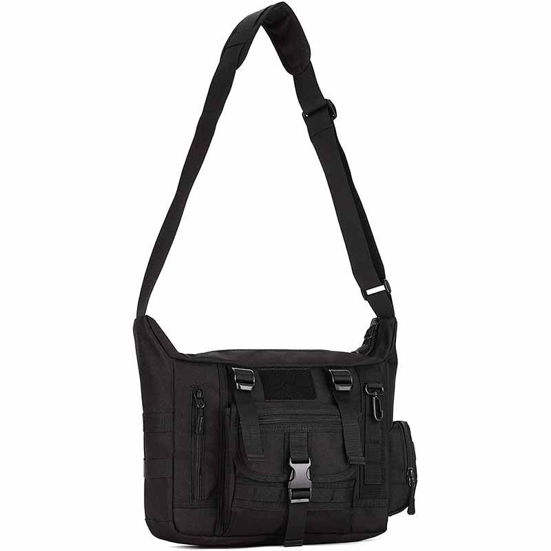 Nova bolsa mensageiro tática masculina de um ombro crossbody bolsa de negócios 