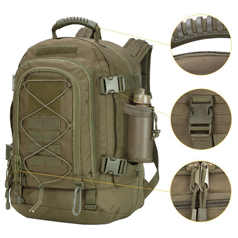 Mochila Expansível para Caminhadas Táticas 39L-60L 