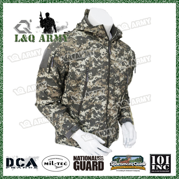 Jaqueta militar Soft Shell para homens