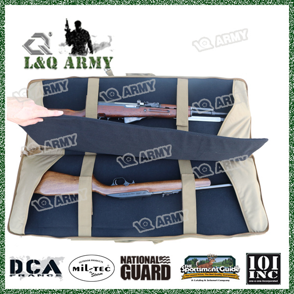 Bolsa de arma macia para rifle militar duplo ao ar livre de luxo