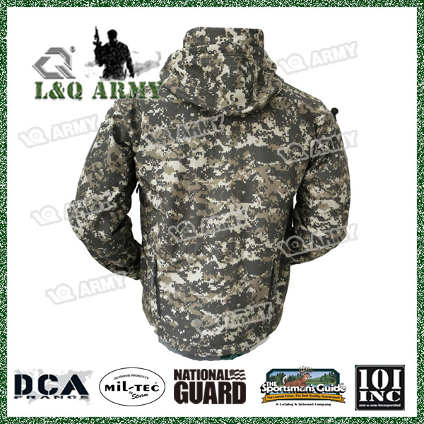 Jaqueta militar Soft Shell para homens