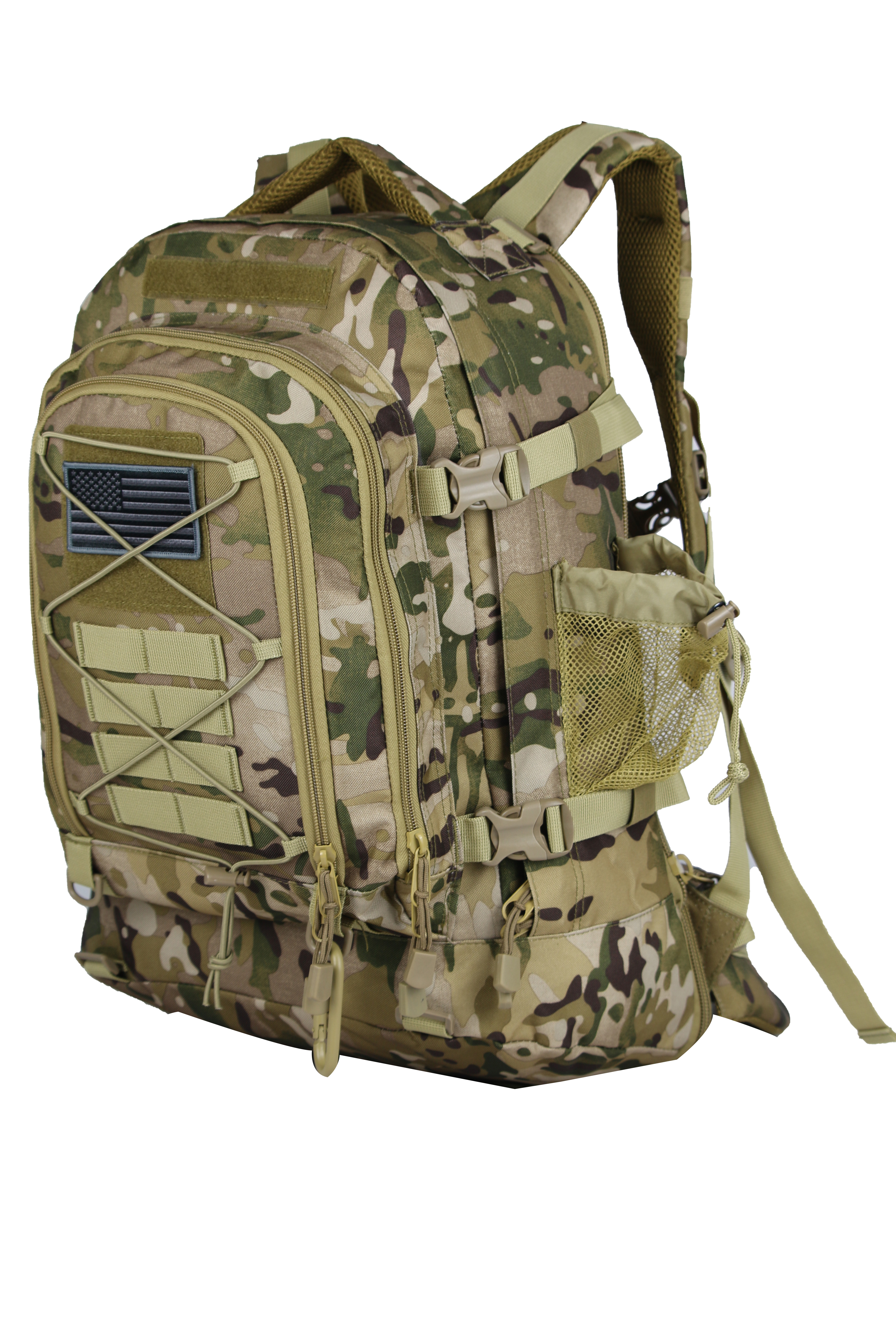 Mochilas masculinas de grande capacidade para caminhada tática militar 