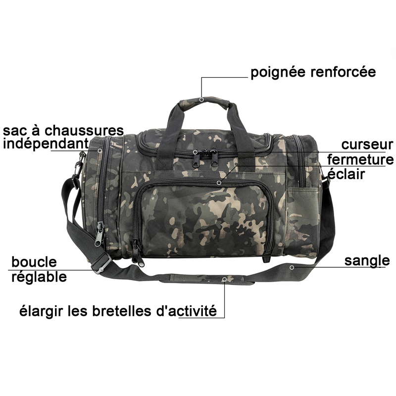 Bolsas Pretas Camufladas LQ08032A